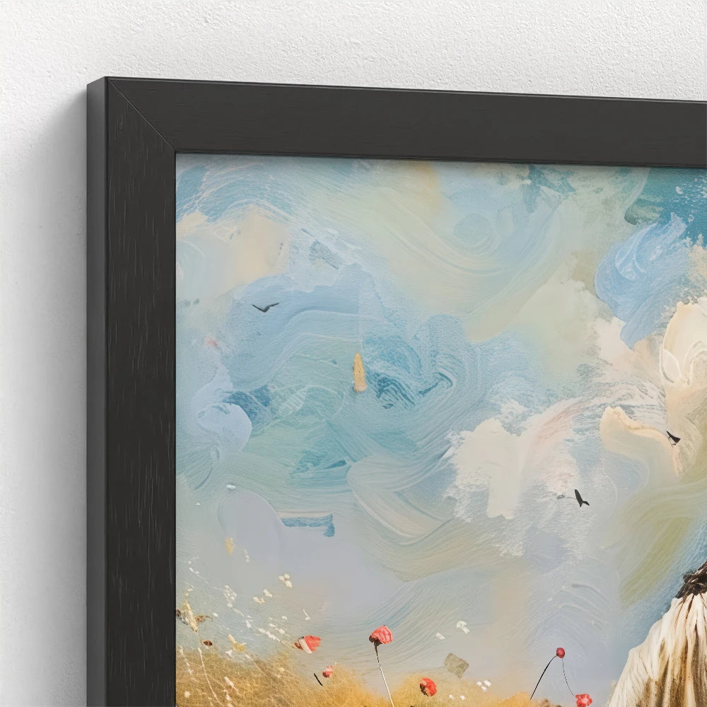 Jesus with a Lamb Art - He Will Always Find You