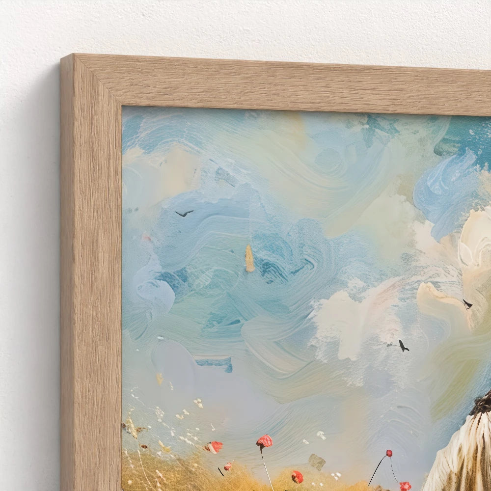 Jesus with a Lamb Art - He Will Always Find You