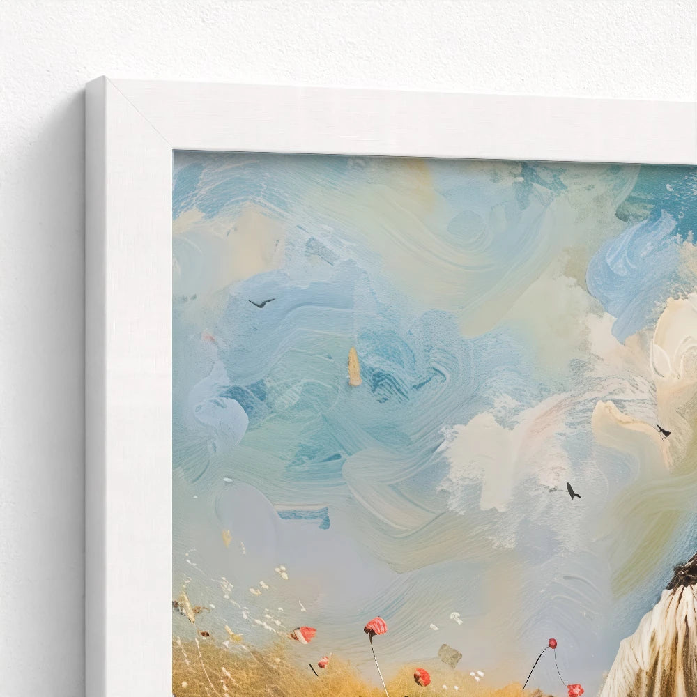 Jesus with a Lamb Art - He Will Always Find You