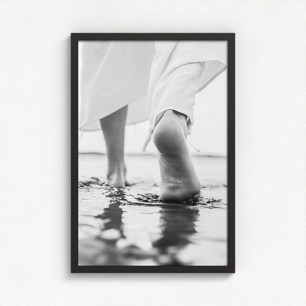 Steps of Faith - Jesus Walking on Water Art