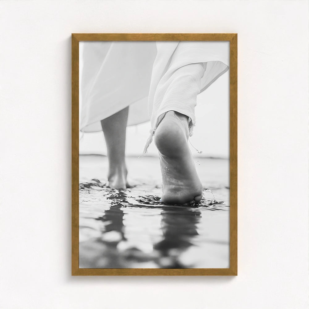 Steps of Faith - Jesus Walking on Water Art