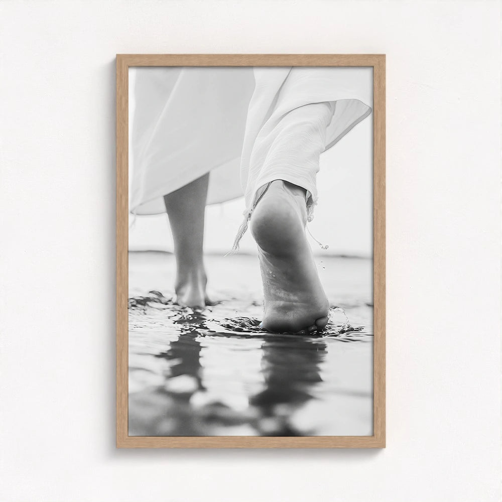 Steps of Faith - Jesus Walking on Water Art