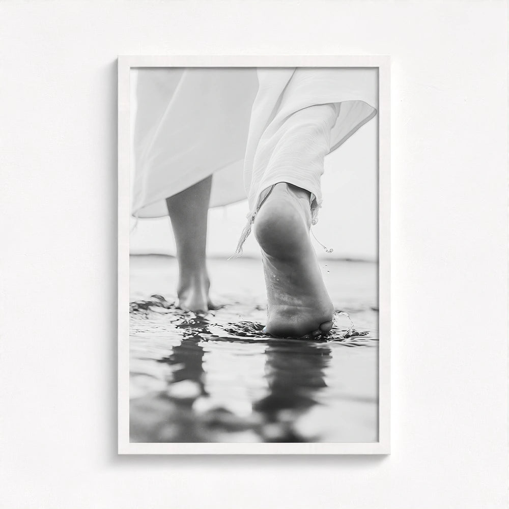 Steps of Faith - Jesus Walking on Water Art