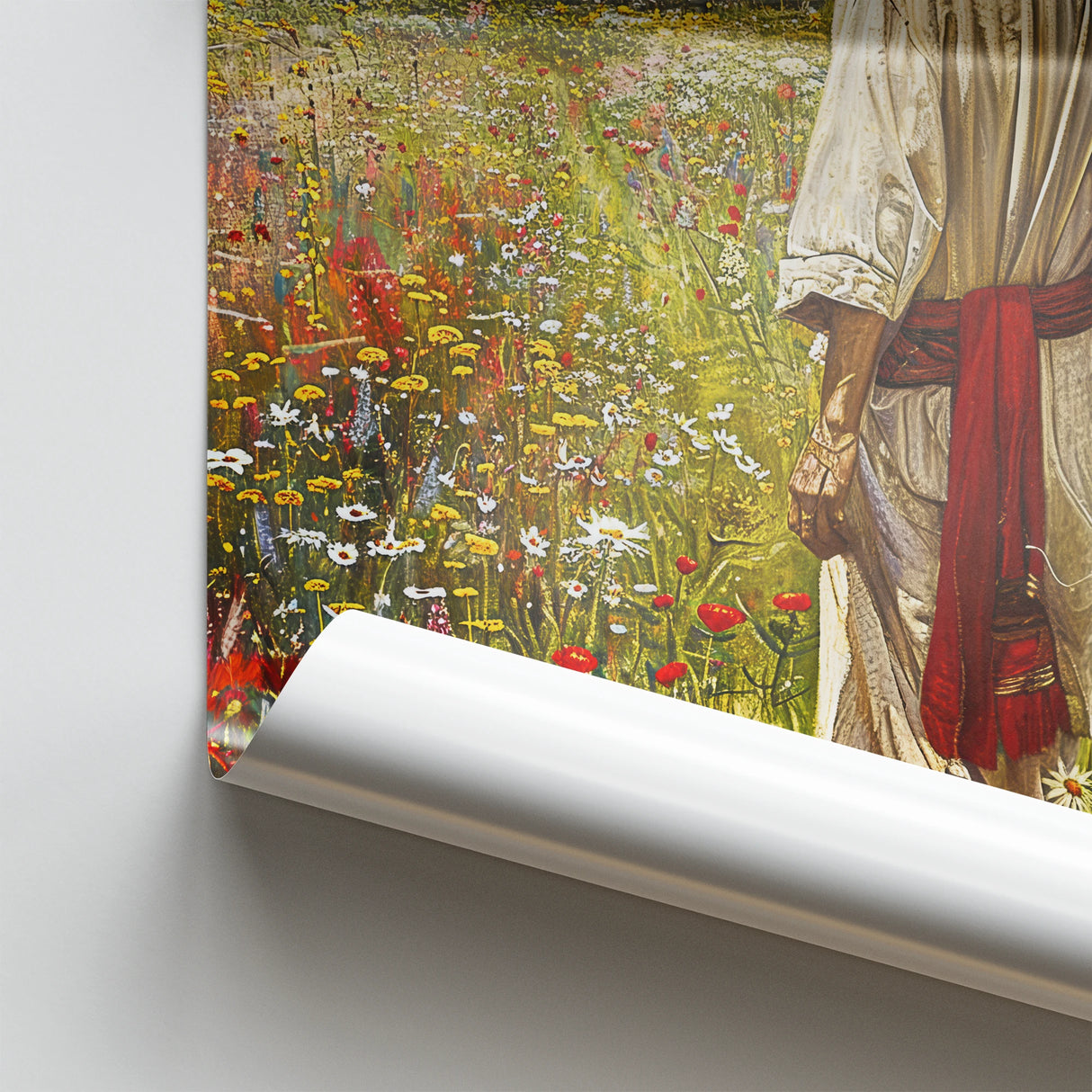 Jesus Christ Artwork - Serenity in the Meadow