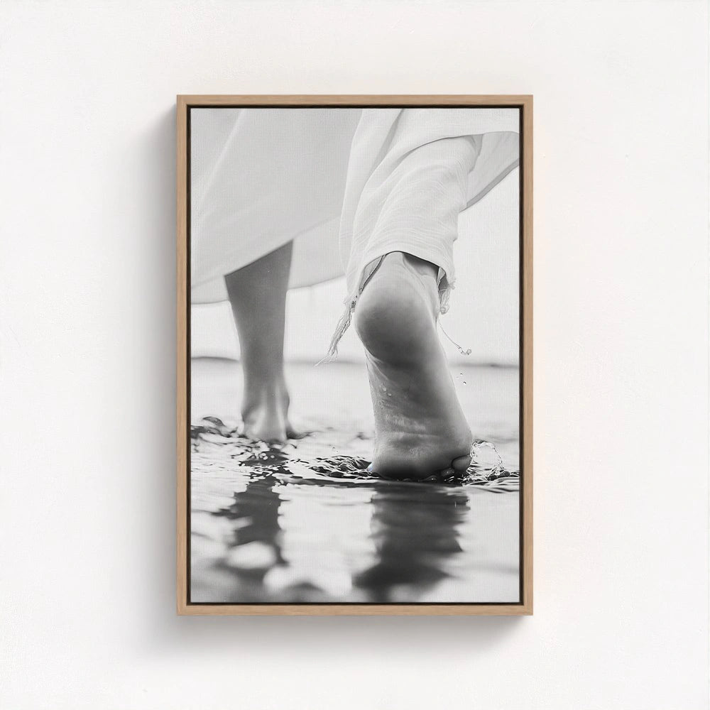 Steps of Faith - Jesus Walking on Water Art