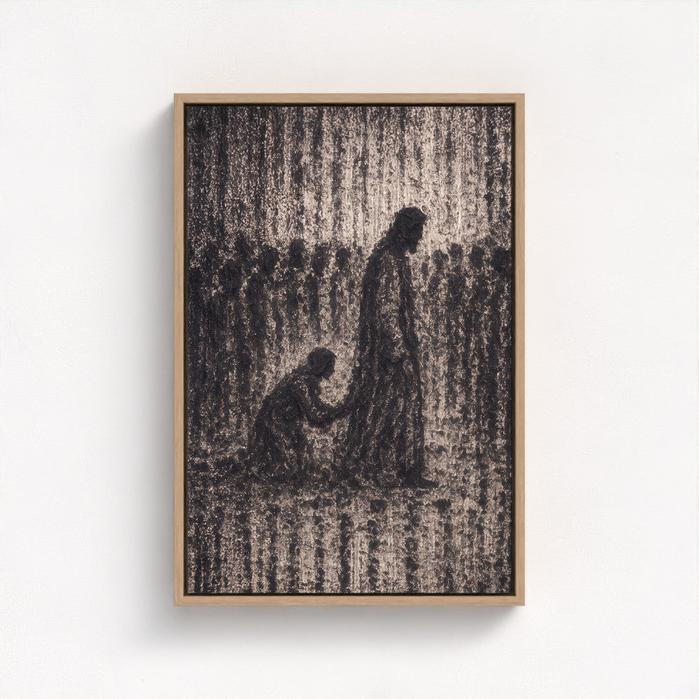 Painting of Woman Touching Jesus' Robe