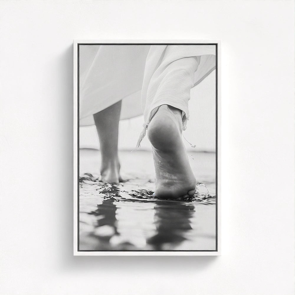 Steps of Faith - Jesus Walking on Water Art