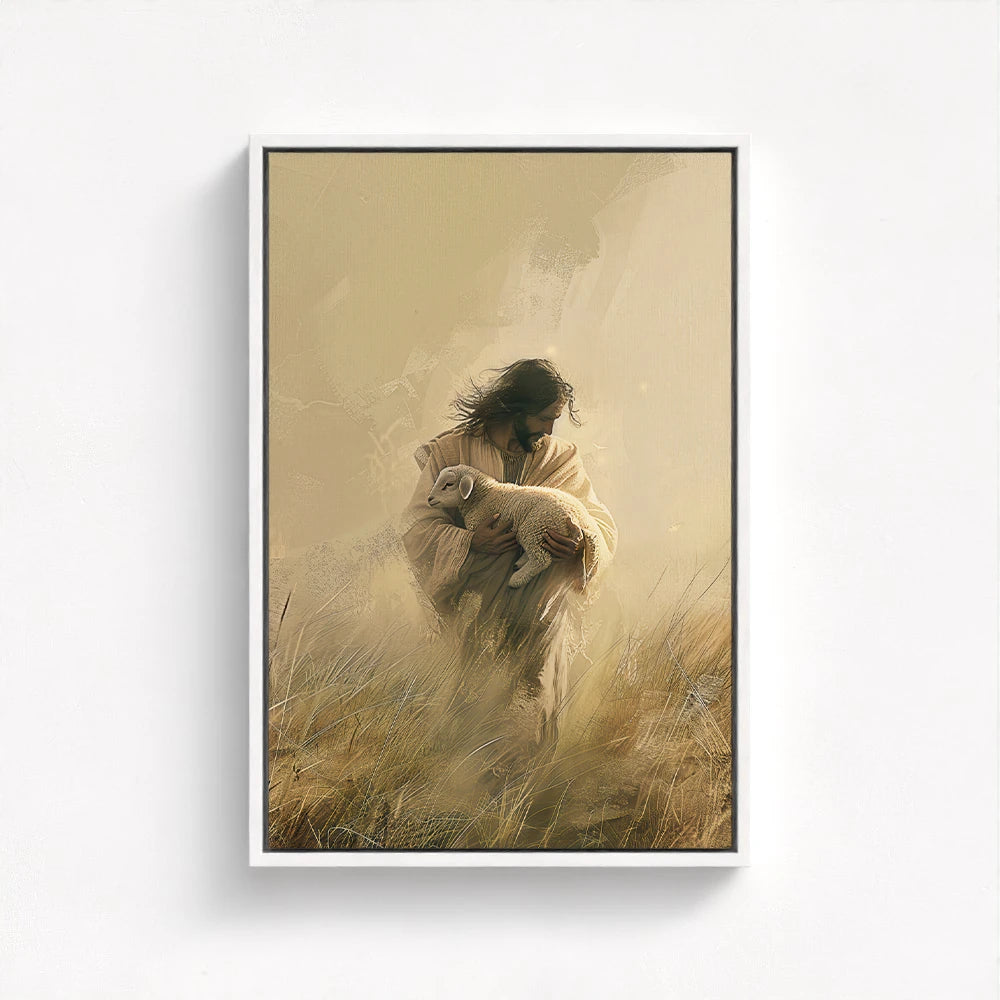 Jesus Holding a Lamb Picture