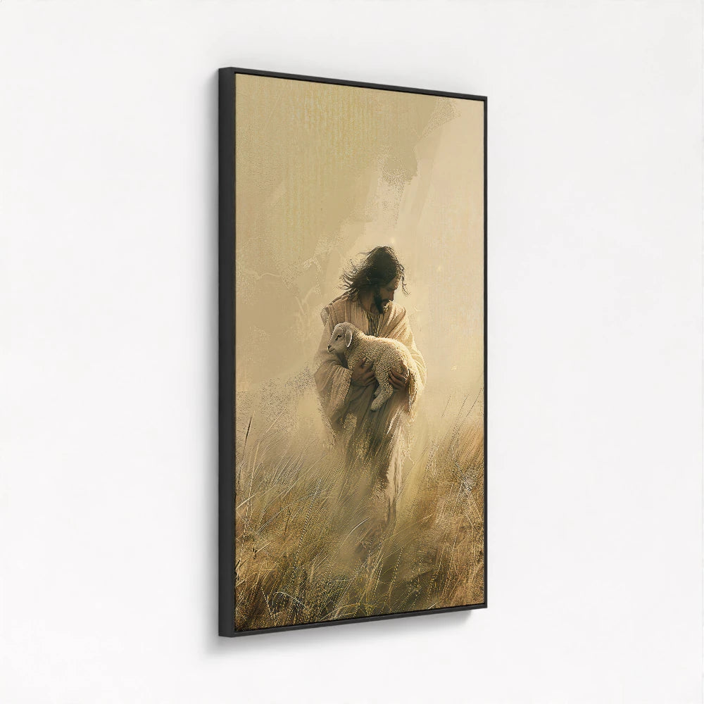 Jesus Holding a Lamb Picture