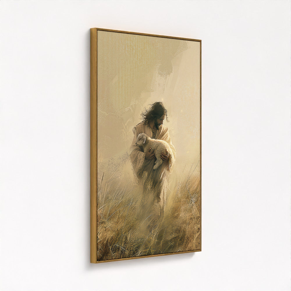 Jesus Holding a Lamb Picture