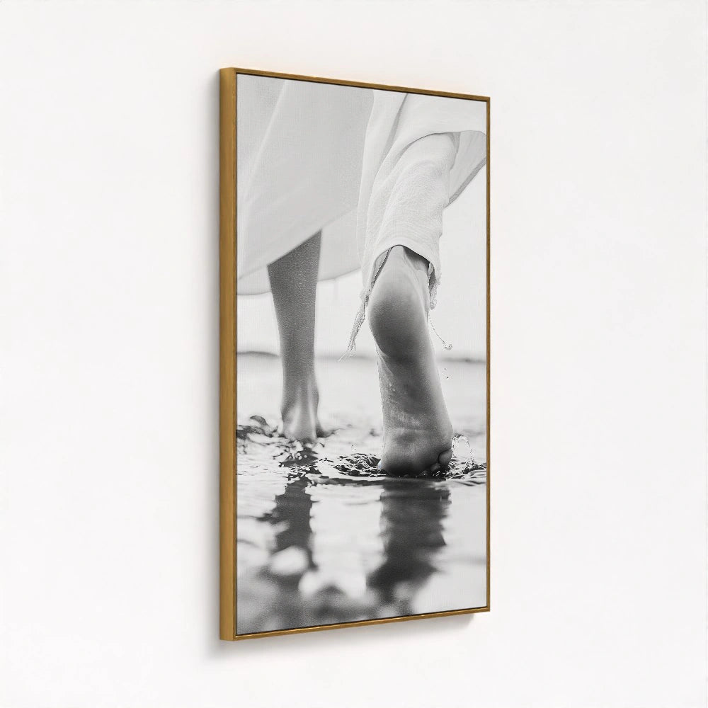 Steps of Faith - Jesus Walking on Water Art