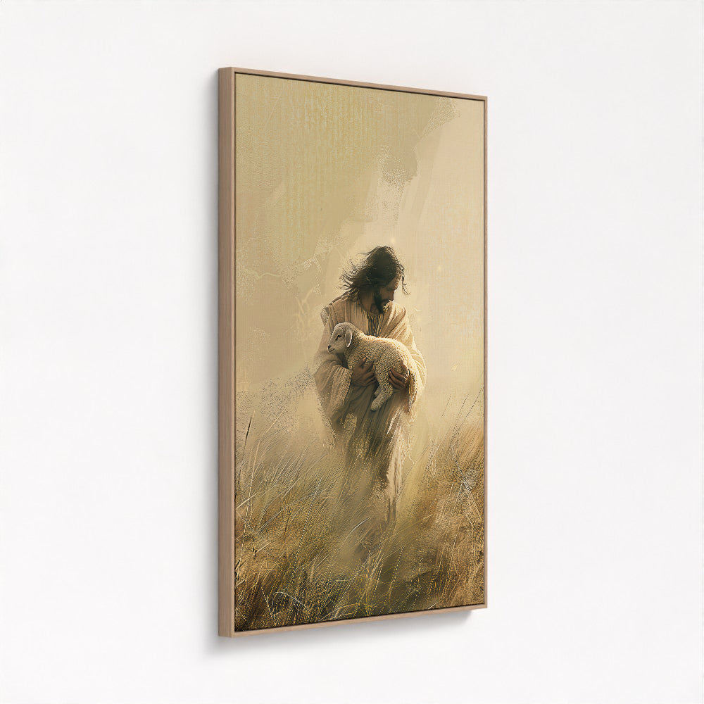 Jesus Holding a Lamb Picture