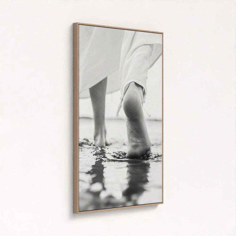 Steps of Faith - Jesus Walking on Water Art