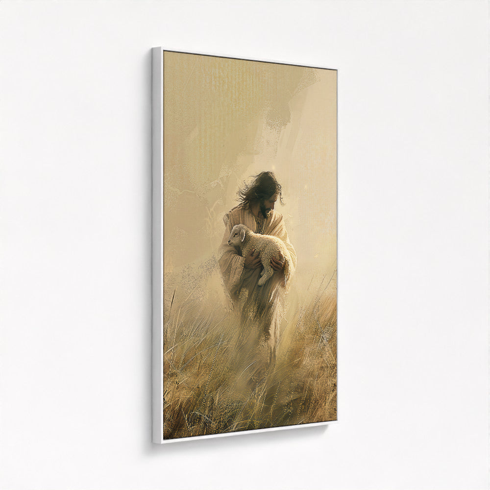 Jesus Holding a Lamb Picture