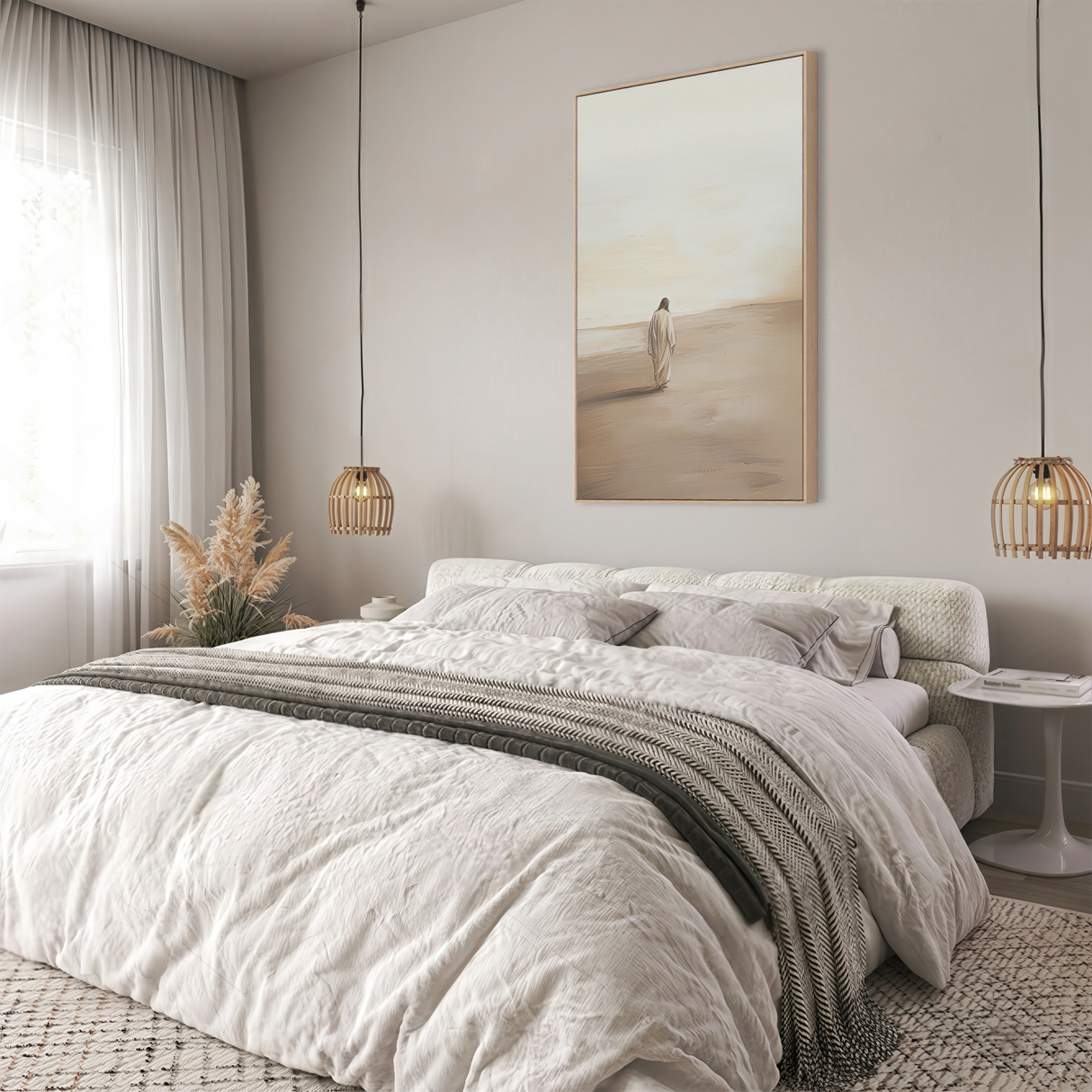 Following His Grace - Jesus Wall Art