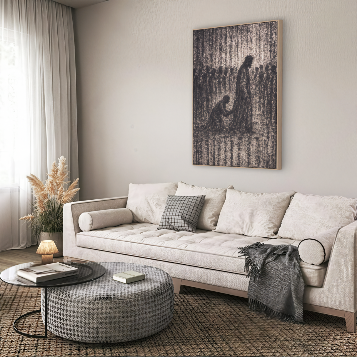 Painting of Woman Touching Jesus' Robe