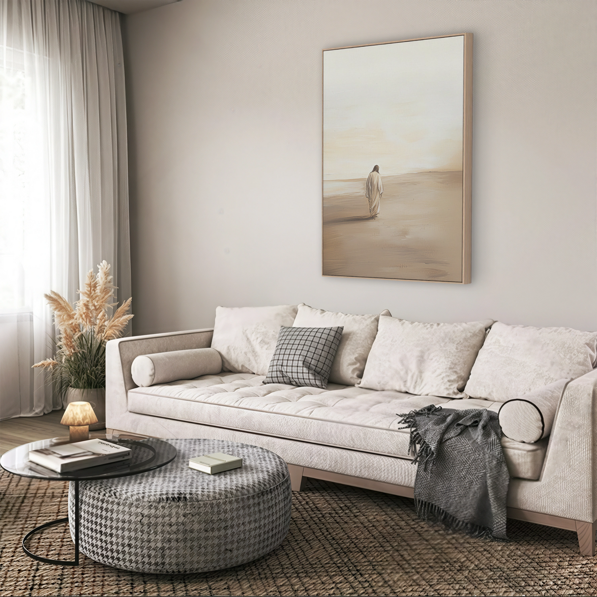 Following His Grace - Jesus Wall Art