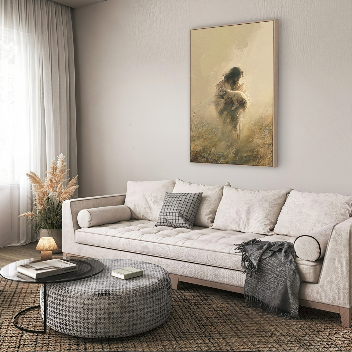 Jesus Holding a Lamb Picture