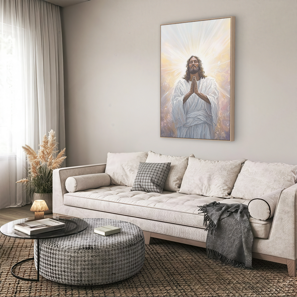 Painting of Jesus - Radiant Prayer