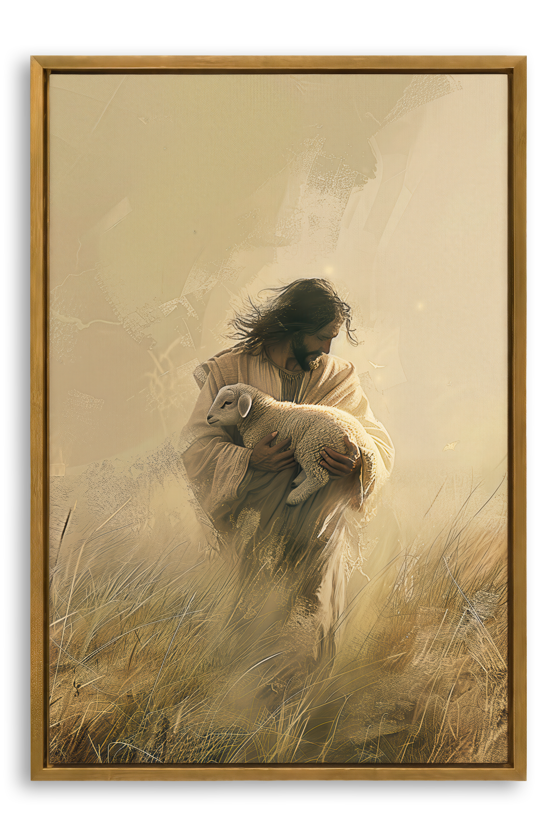 Jesus Holding a Lamb Picture